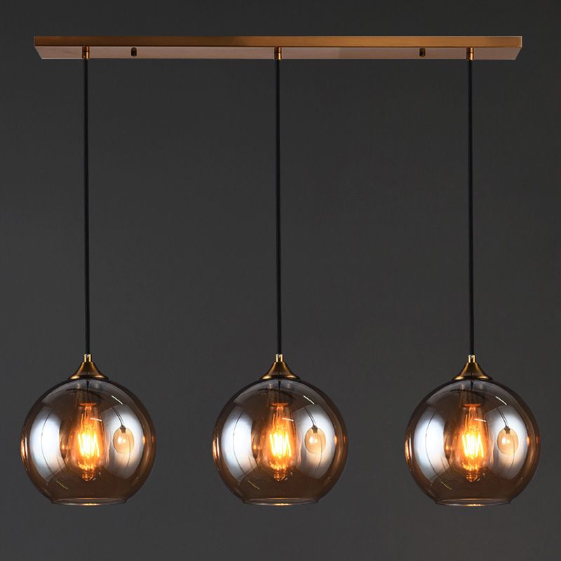 Modern Style Ball Pendant Lighting Fixture Glass Dinning Room Pendant Ceiling Light