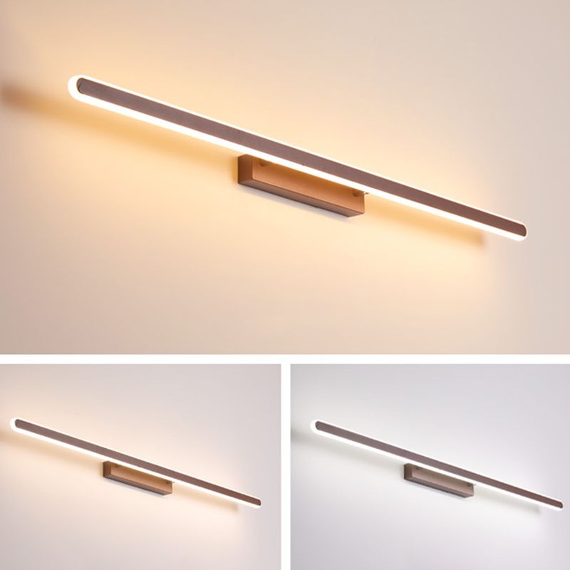 Iluminación de pared sombreada acrílica lámpara de montaje de pared de estilo LED contemporáneo en café