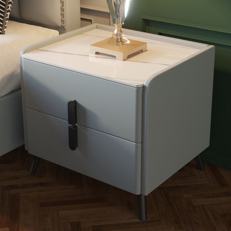 Contemporary Nightstand Drawer Storage Bedside Cabinet for Bedroom