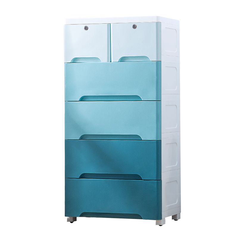 Modern Chest Dressers Plastic Kids Nightstand with 5/6 Drawers