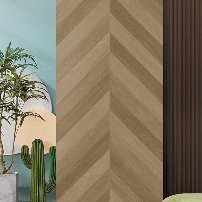 Light Brown Wooden Pattern Tile Rectangular Singular Tile for Living Room