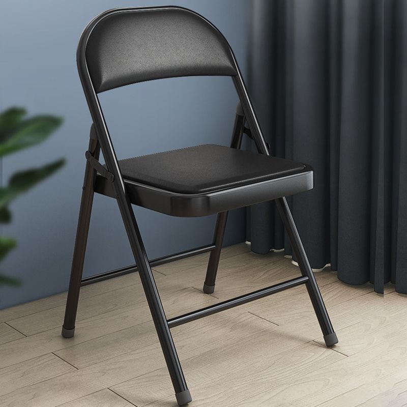 Armless Upholstered Conference Chair Low Back Leather Conference Chair