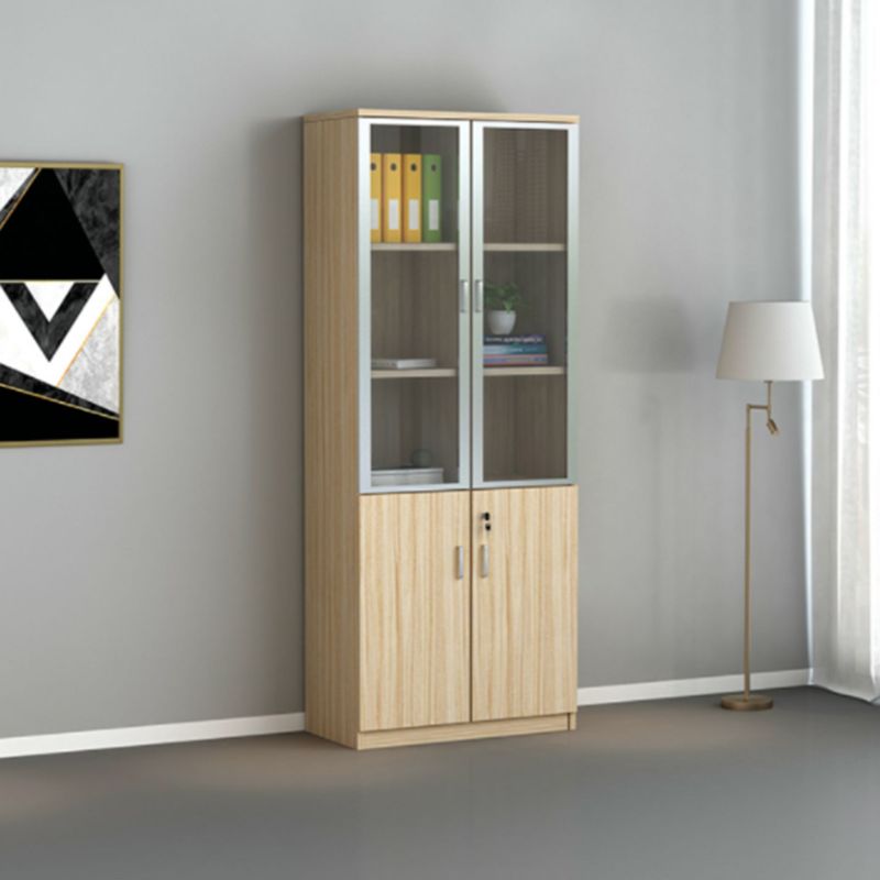 Vertical Contemporary File Cabinet Wooden Frame Filing Cabinet