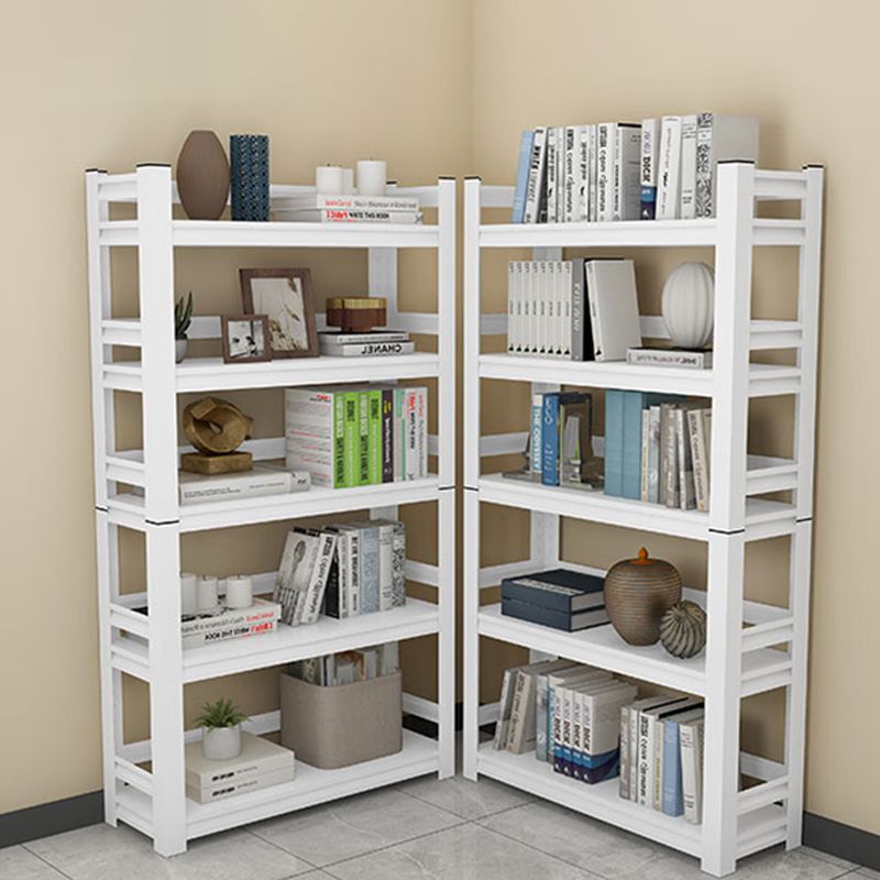 Metal Bookshelf, Multi Tiers Contemporary Bookcase for Living Room