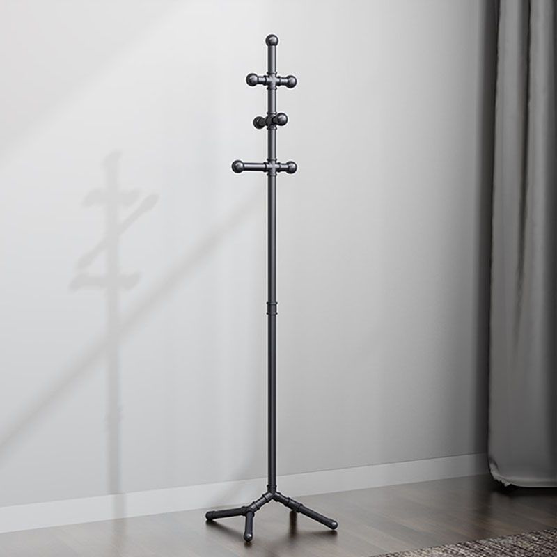 Industrial Entryway Kit Metal Free Standing 6 Hooks Entry Hall Tree