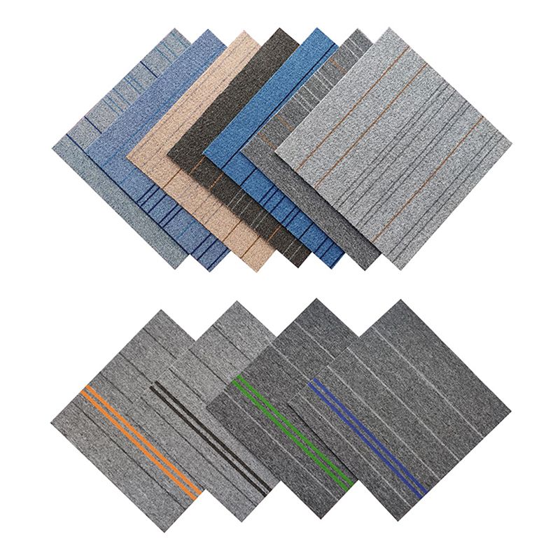 Office Loose Lay Carpet Tiles Dark Color Non-Skid Level Loop Carpet Tile