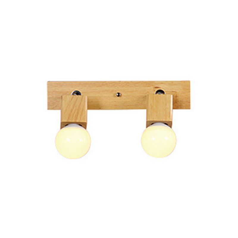 Bar Vanity Lighting Fixtures Modern Minimalist Style Wood  Vanity Sconces