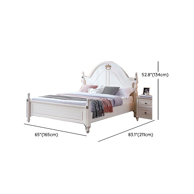 Storage Kids Bed No Theme Modern Standard Bed with Headboard