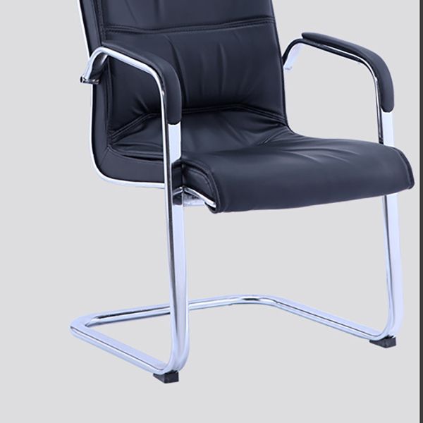 Contemporary PU Computer Chair Faux Leather and Chrome Frame Office Chair