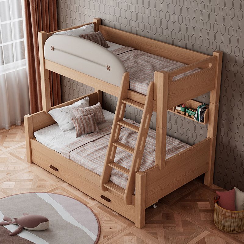 Contemporary Solid Wood Standard Bed Panel Headboard Kids Bed