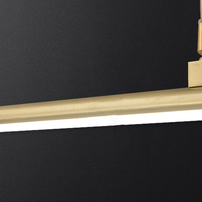 1 Licht lineare Wandleuchten moderne Metallwandleuchten in Gold für Badezimmer