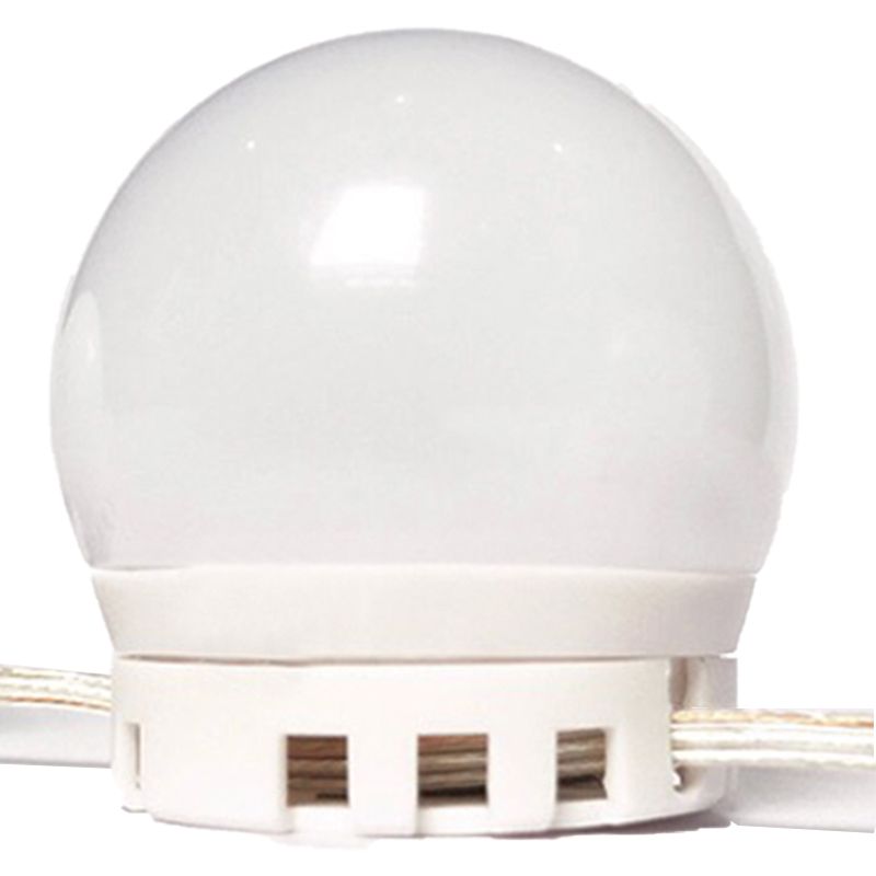 Sphere tocador de tocador minimalismo iluminación de maquillaje led de plástico en blanco para vestuario