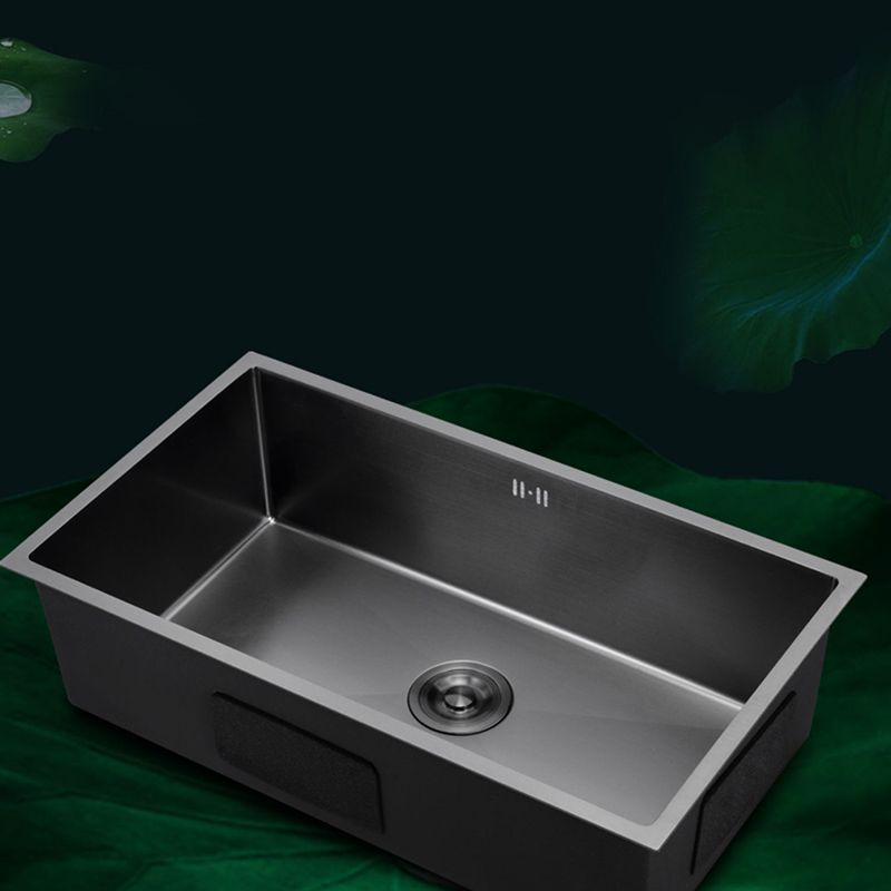 Classic Kitchen Sink Stainless Steel Black Workstation Sink with Faucet