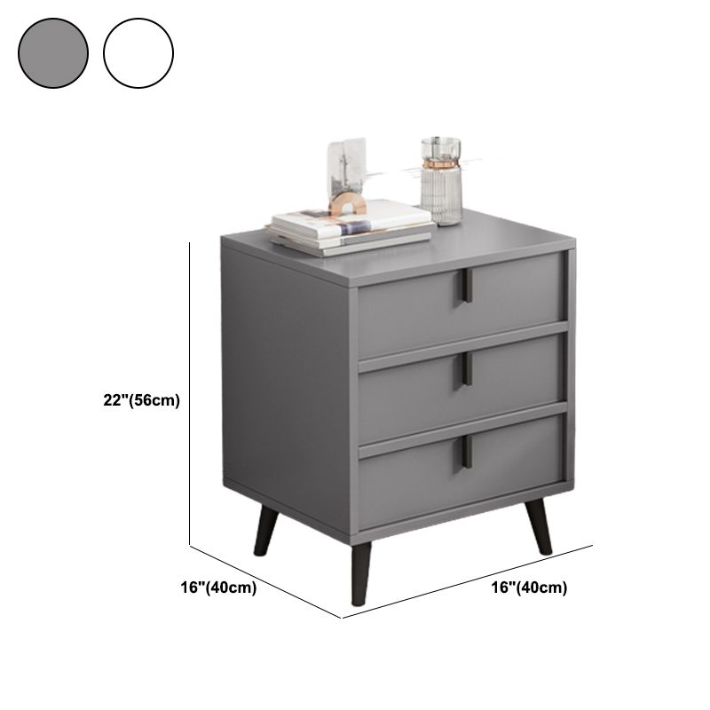 Modern Drawers Included Bedside Cabinet Manufactured Wood Nightstand for Bedroom