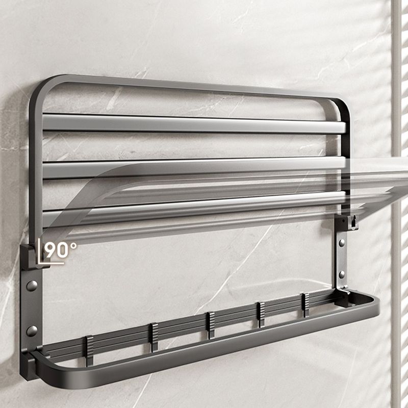 Modern Bathroom Accessory Kit Grey Towel Bar Bath Shelf Bathroom Hardware