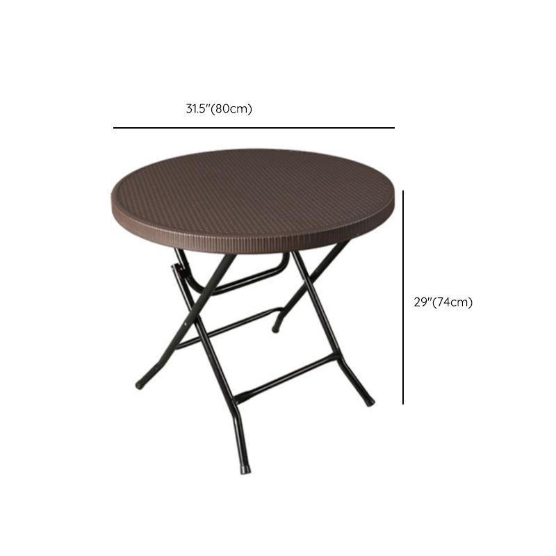 Contemporary Geometric Dining Table Plastic  Folding Catio Table