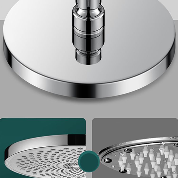 Round Fixed Shower Metal Modern Shower Head Combo Head for Bathroom