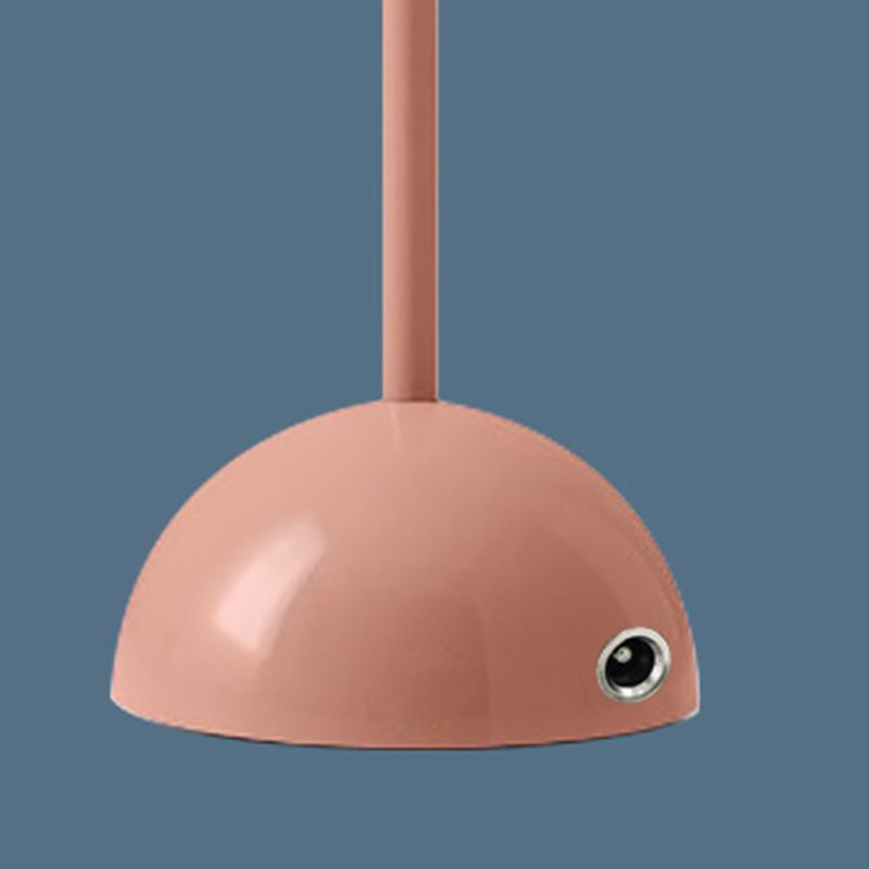 Macaroon Dome Shade Table Lamp, Simple Metal Table Light with An On/Off Switch