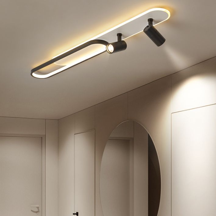 Industrial Flush Mount Light LED Lighting Lineare Flush Monte Lighting Tiered Flush Monte Light in Bedroom o Cloakroom