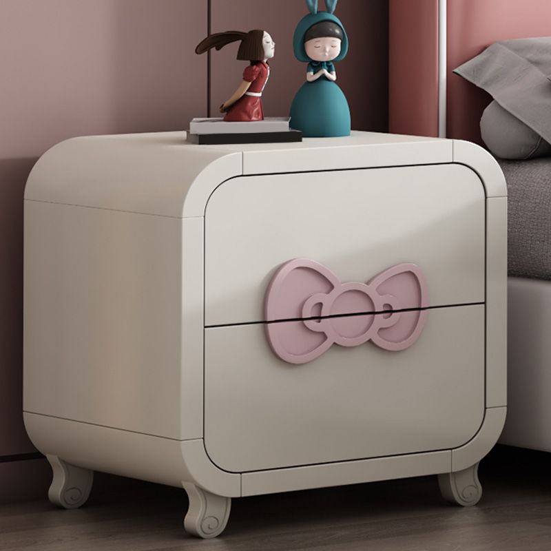 Princess Bedside Table for Nursery Wooden Kids Bedside Table