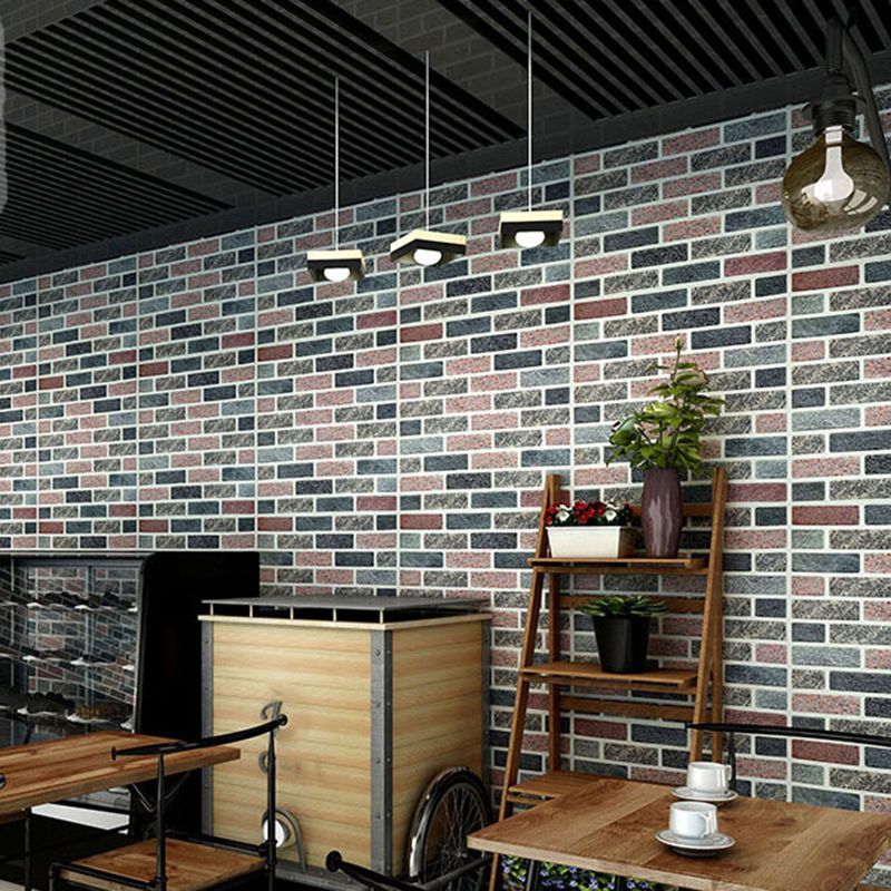 Industrial Style 3D Wall Plank Brick Wall Panels Peel Stick Installation