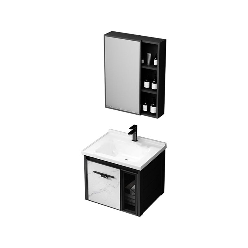 Modern Bathroom Vanity Set Aluminum Single-Sink Bathroom Vanity