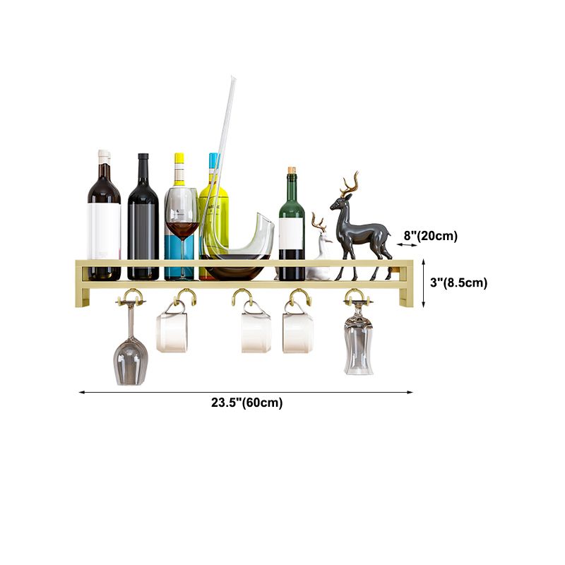 Modern Metal Wall Mounted Wine Holds up to 36 Bottles Wine Racks