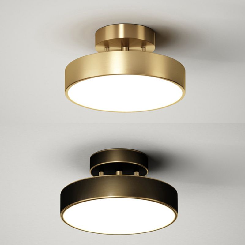 Modern Flush Mount Light Fixtures Metal 1 Light Flush Mount Ceiling Light