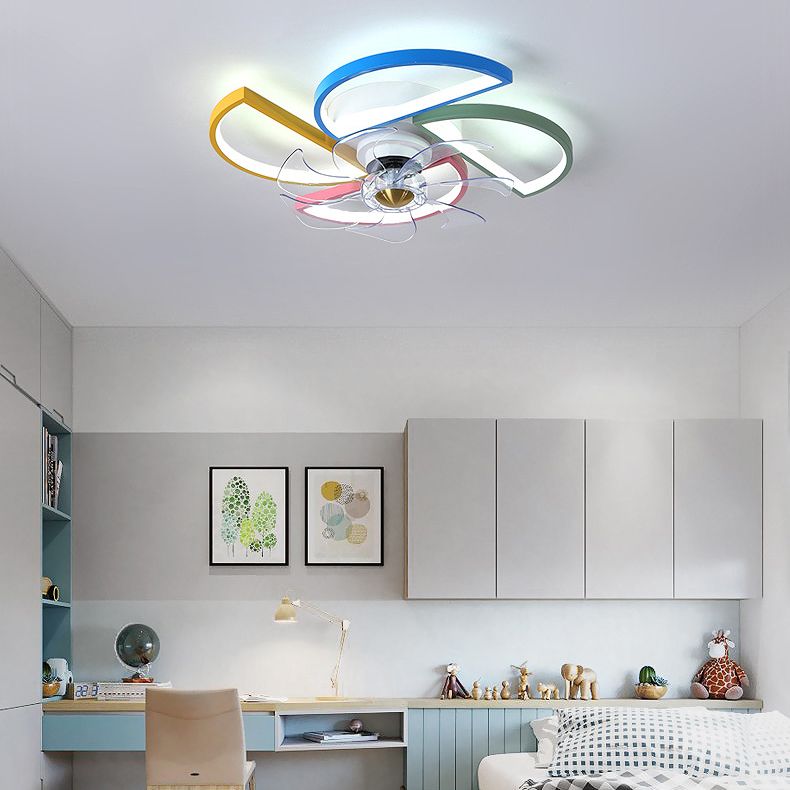 Kids Artistic LED Plafond ventilateur