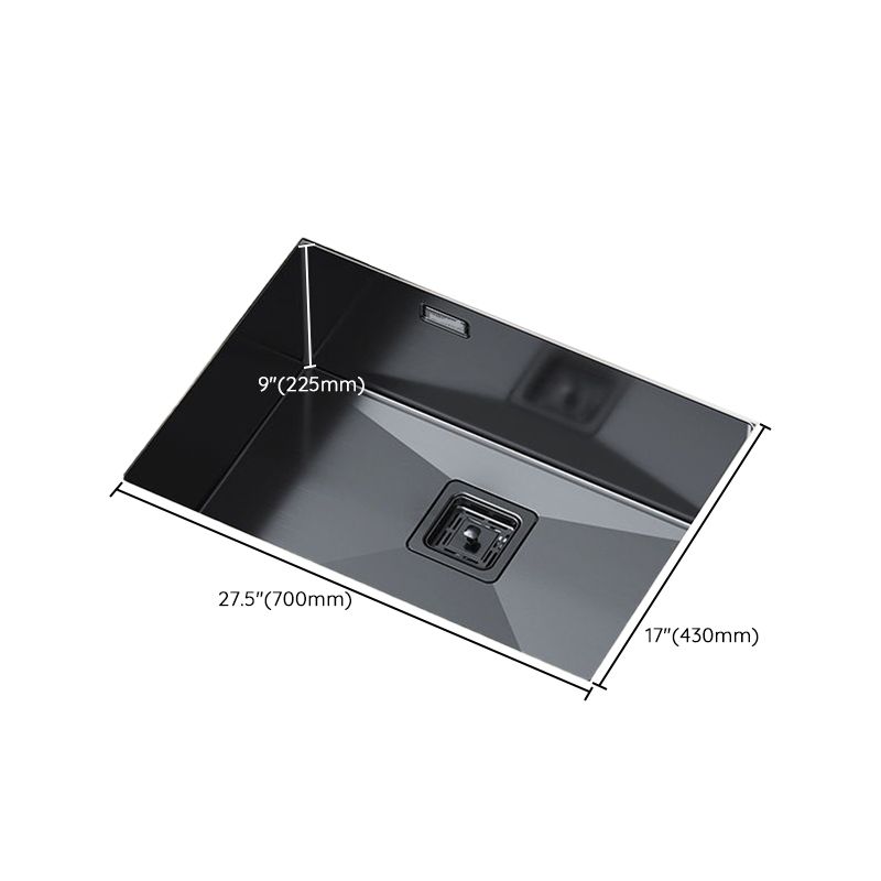 Noise-cancelling Design Kitchen Sink Stainless Steel Undermount Rectangle Kitchen Sink