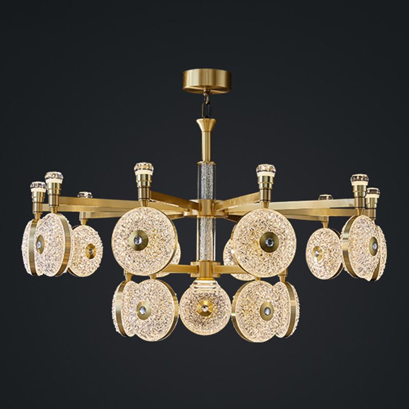 Contemporary Acrylic Chandelier Light Fixtures Led Hanging Chandelier for Dinning Room