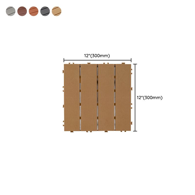 Modern Style WPC Flooring Anti-corrosion Square Wood Flooring