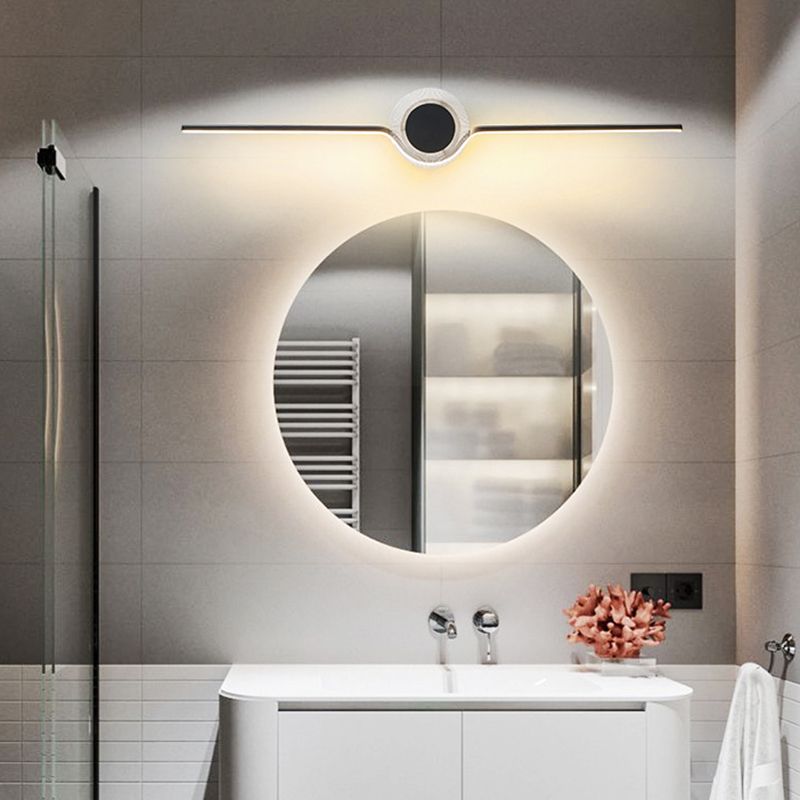 Light Luxury Metal Vanity Light Geometry Strip Shape LED Vanity Lamp for Shower Room