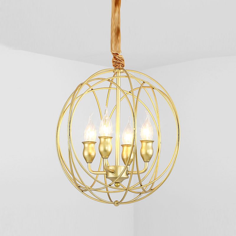 Schmiedeeisen hängende Anhänger Lichter Vintage Global Hanging Lamps für Wohnzimmer