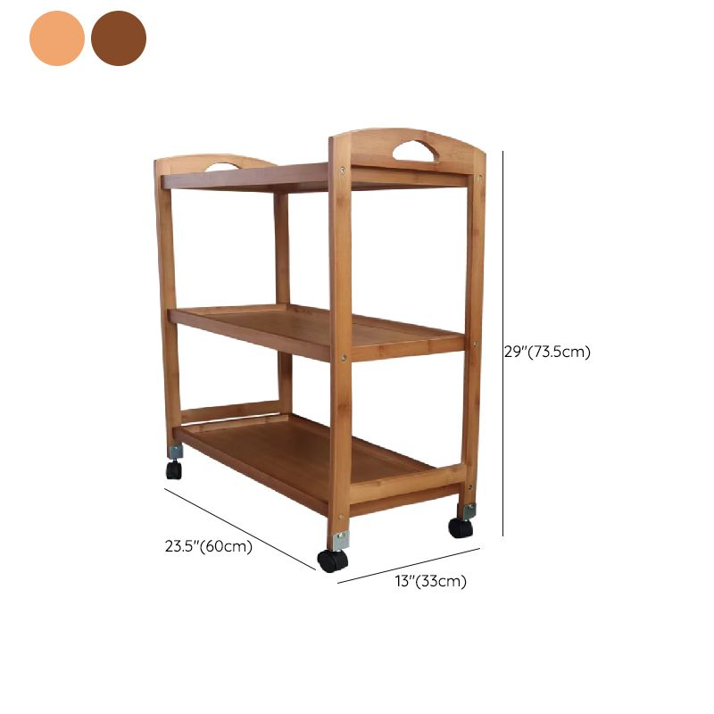 Open Storage Kitchen Trolley Home Dining Manufactured Wood Kitchen Trolley