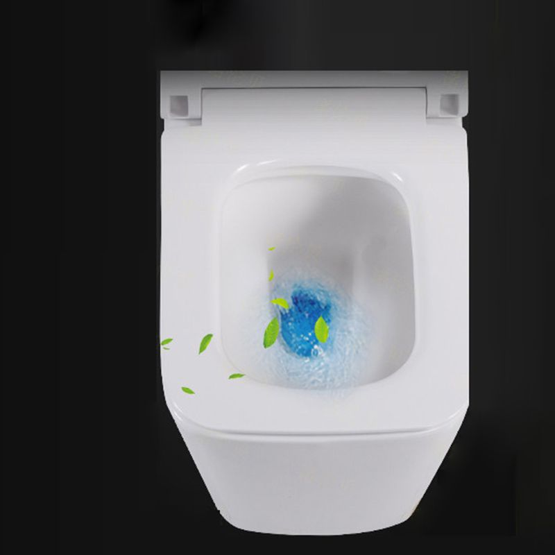 Modern White Ceramic Flush Toilet Wall Mount Urine Toilet with Seat for Washroom