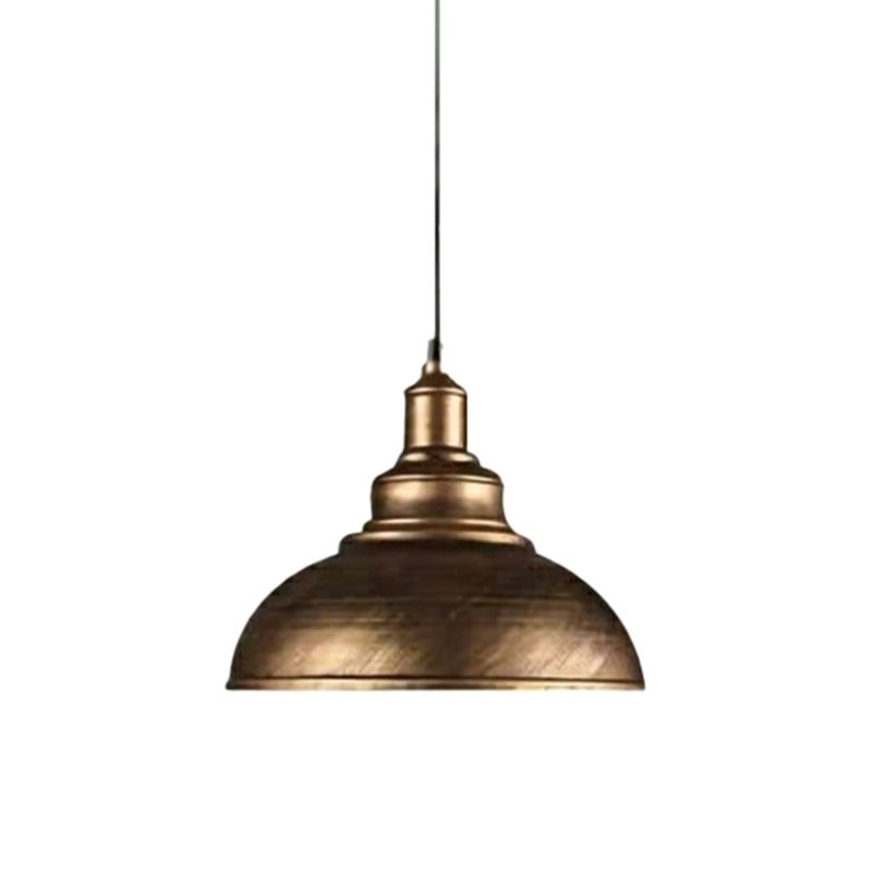 Couverture de pot vintage Lampe suspendue à un seul bulbe d'éclairage en métal pour salle à manger