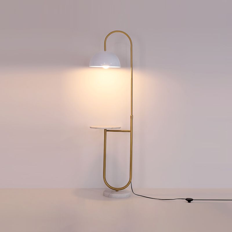 Moderne Metallboden Leselampe 1-Licht-Bodenlicht für Schlafzimmer