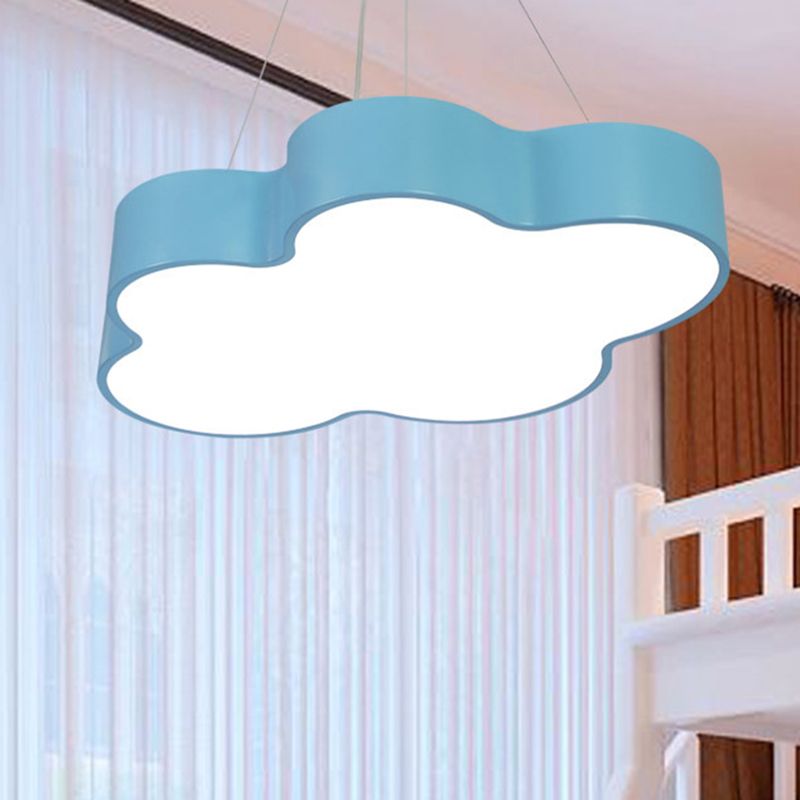 Modern Cloud Pendant Ceiling Light Metal LED Kindergarten Suspended Lighting Fixture