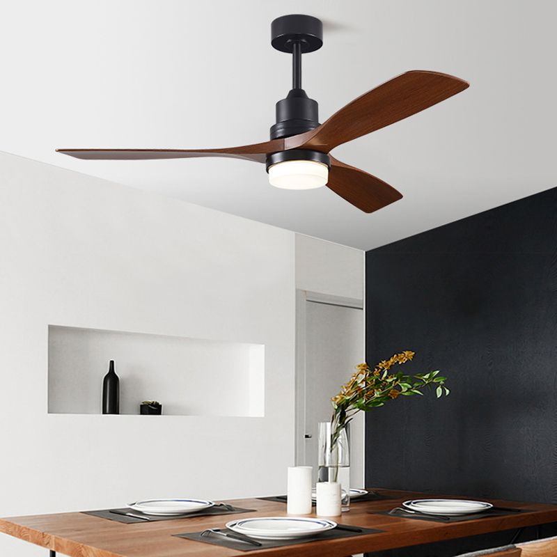 Nordic 3-Blade Ceiling Fan Lighting with Metal for Dining Room