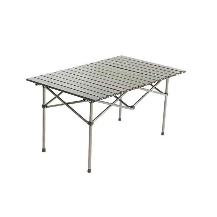 Metal Contemporary Camping Table 19.7" Tall Rectangle Camping Table