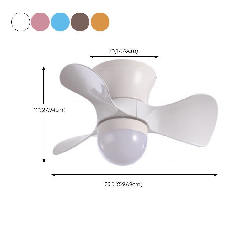 Nordic Style Ceiling Fan Lamp Ball Shape Ceiling Fan Light for Children's Room