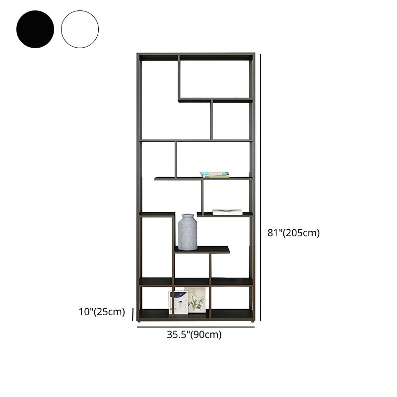 Metal Open Etagere Bookshelf Vertical Urban Bookcase for Living Room