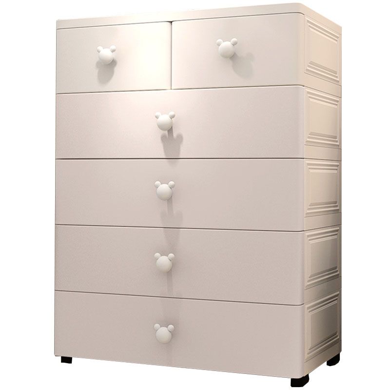 Contemporary Kids Dressers Vertical Plastic Kids Furniture for Bedroom