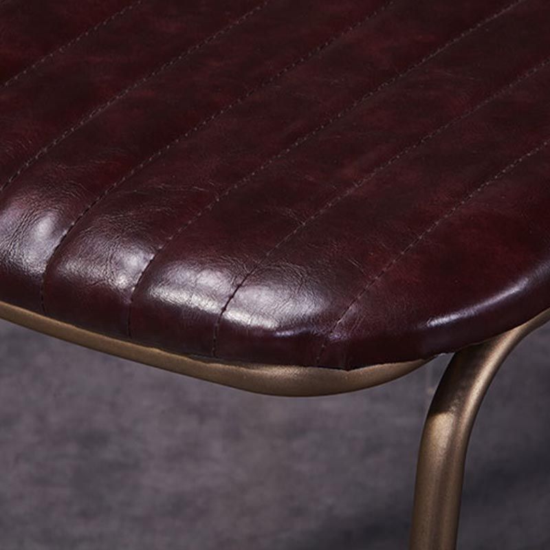 Glam Upholstered Dining Side Chair PU Leather Dining Chair for Dining Room