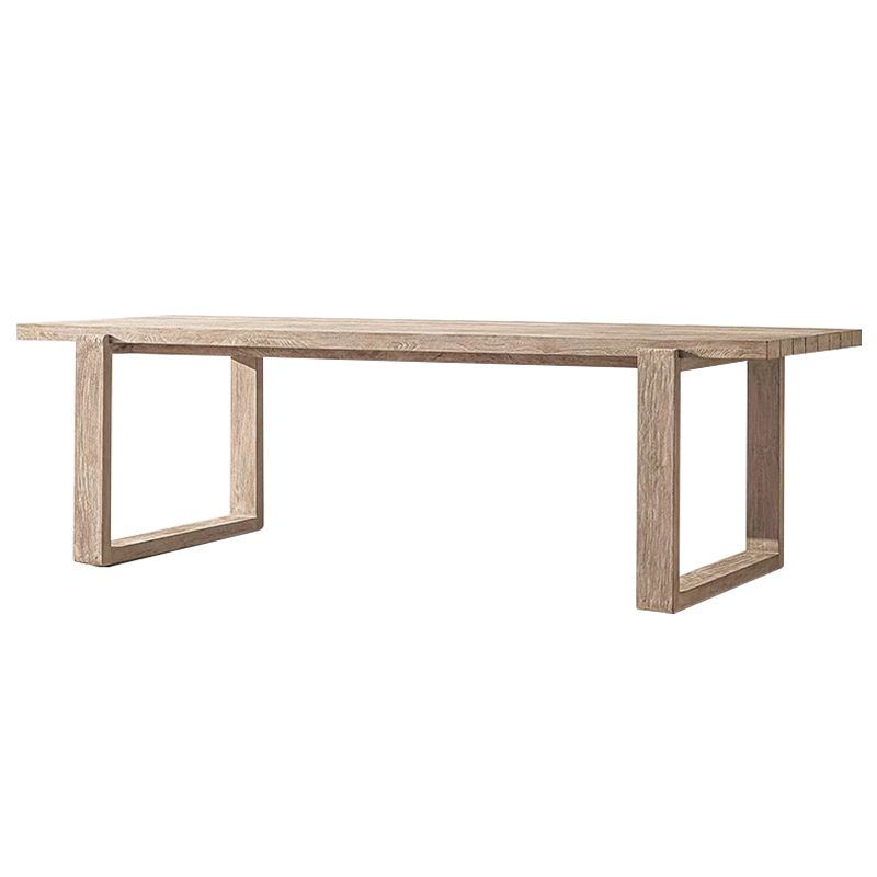 Contemporary Teak Wood Dining Table Outdoor Rectangle Coffee Table