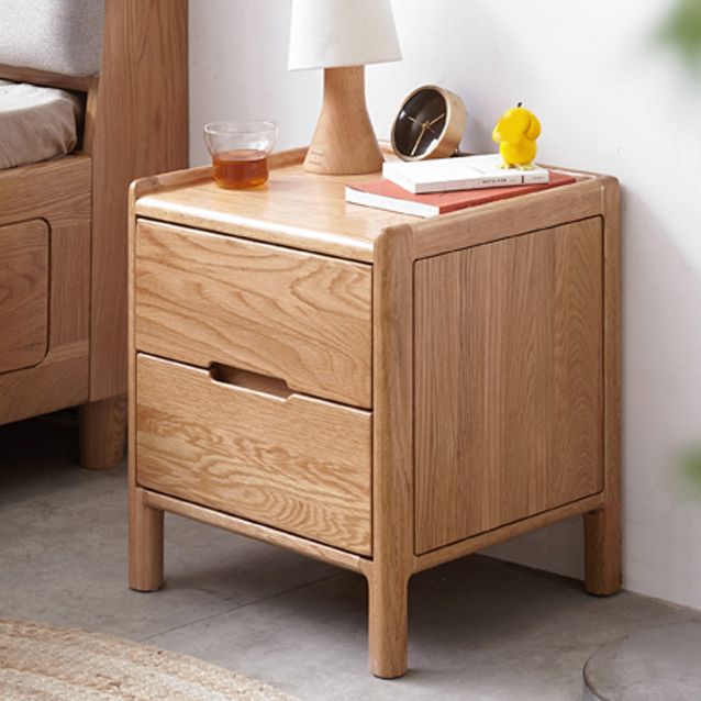 Light Wood End Table for Nursery Wooden Bedside Table for Nursery