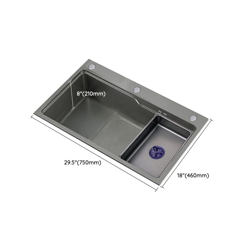 Modern Style Kitchen Sink Stainless Steel Noise-cancelling Drop-In Kitchen Sink