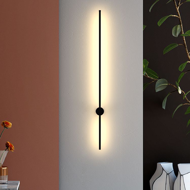 Luz de pared LED de forma de franja de pared de aluminio de estilo nórdico para sala de estar para sala de estar