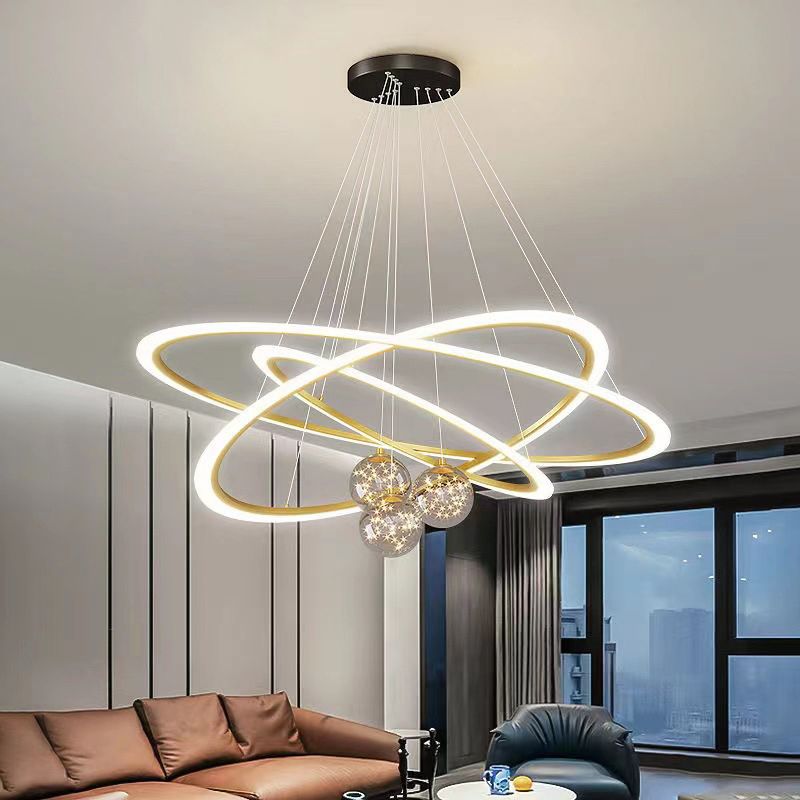 Multi Lights Ring Pendant lustre MODERN MODER STYLE LAMPS HAPPING